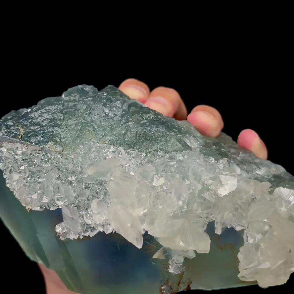 Natural Green Fluorite and Calcite Mineral Specimen,High Quality Specimen,FUJIAN,CHINA(155*110*90mm) - image 3