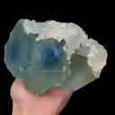Natural Green Fluorite and Calcite Mineral Specimen,High Quality Specimen,FUJIAN,CHINA(155*110*90mm) - image 1
