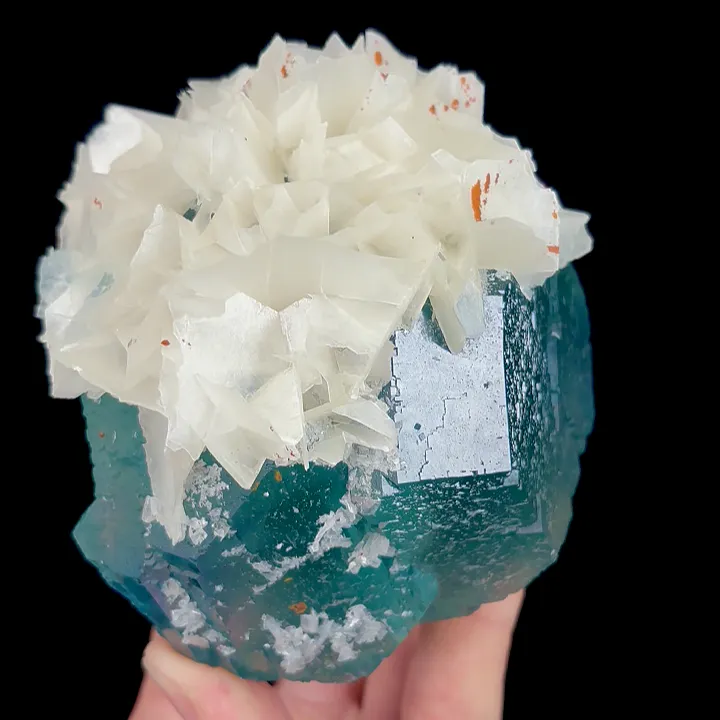 Natural Green Fluorite and Calcite Mineral Specimen,High Quality Specimen,FUJIAN,CHINA(94*86*77mm) - image 4