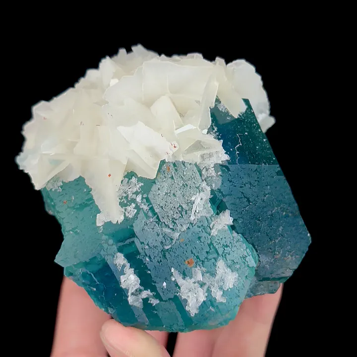 Natural Green Fluorite and Calcite Mineral Specimen,High Quality Specimen,FUJIAN,CHINA(94*86*77mm) - image 3