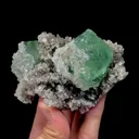 Natural Green Fluorite and Calcite Mineral Specimen,High Quality Specimen,FUJIAN,CHINA(97*65*54mm) - image 5