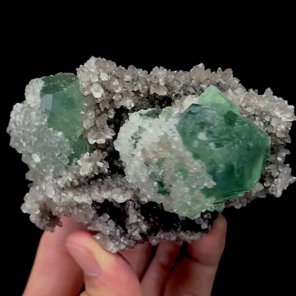 Natural Green Fluorite and Calcite Mineral Specimen,High Quality Specimen,FUJIAN,CHINA(97*65*54mm) - image 4