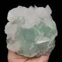 Natural Green Fluorite and Calcite Mineral Specimen,High Quality Specimen,XIANGHUALING,HUNAN,CHINA(130*130*60mm) - image 1
