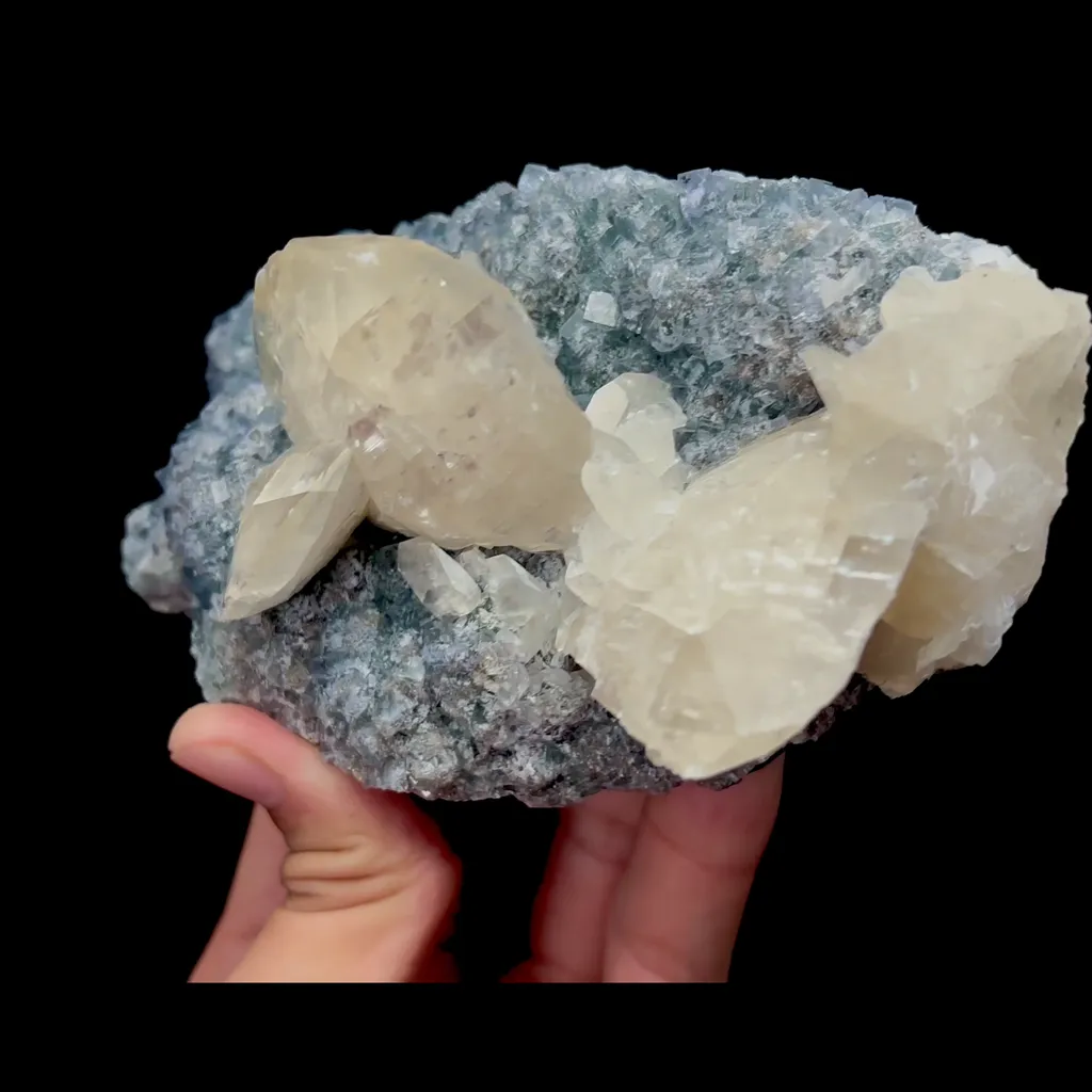 Natural Green Fluorite and Calcite Mineral Specimen,High Quality Specimen,XIANGHUALING,HUNAN,CHINA(135*78*60mm) - image 3