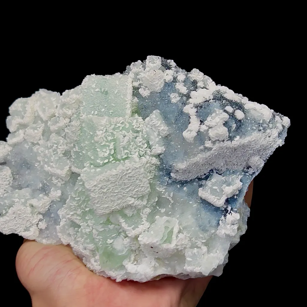 Natural Green Fluorite and Calcite Mineral Specimen,High Quality Specimen,XIANGHUALING,HUNAN,CHINA(155*109*70mm) - image 2