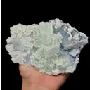 Natural Green Fluorite and Calcite Mineral Specimen,High Quality Specimen,XIANGHUALING,HUNAN,CHINA(155*109*70mm) - image 1