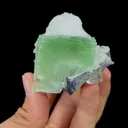 Natural Green Fluorite and Calcite Mineral Specimen,High Quality Specimen,XIANGHUALING,HUNAN,CHINA(59*50*60mm) - image 4