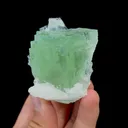 Natural Green Fluorite and Calcite Mineral Specimen,High Quality Specimen,XIANGHUALING,HUNAN,CHINA(59*50*60mm) - image 2