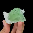 Natural Green Fluorite and Calcite Mineral Specimen,High Quality Specimen,XIANGHUALING,HUNAN,CHINA(59*50*60mm) - image 3