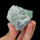 Natural Green Fluorite and Calcite Mineral Specimen,High Quality Specimen,XIANGHUALING,HUNAN,CHINA(59*50*60mm) - image 6