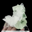 Natural Green Fluorite and Calcite Mineral Specimen,High Quality Specimen,XIANGHUALING,HUNAN,CHINA(85*80*51mm) - image 1