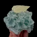 Natural Green Fluorite and Calcite Mineral Specimen,High Quality Specimen,XIANGHUALING,HUNAN,CHINA(86*77*72mm) - image 1