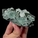 Natural Green Fluorite and Calcite Mineral Specimen,High Quality Specimen,XIANGHUALING,HUNAN,CHINA(89*49*40mm) - image 4