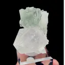 Natural Green Fluorite and Calcite Mineral Specimen,High Quality Specimen,YAO GANG XIAN,HUNAN,CHINA(44*27*50mm) - image 1