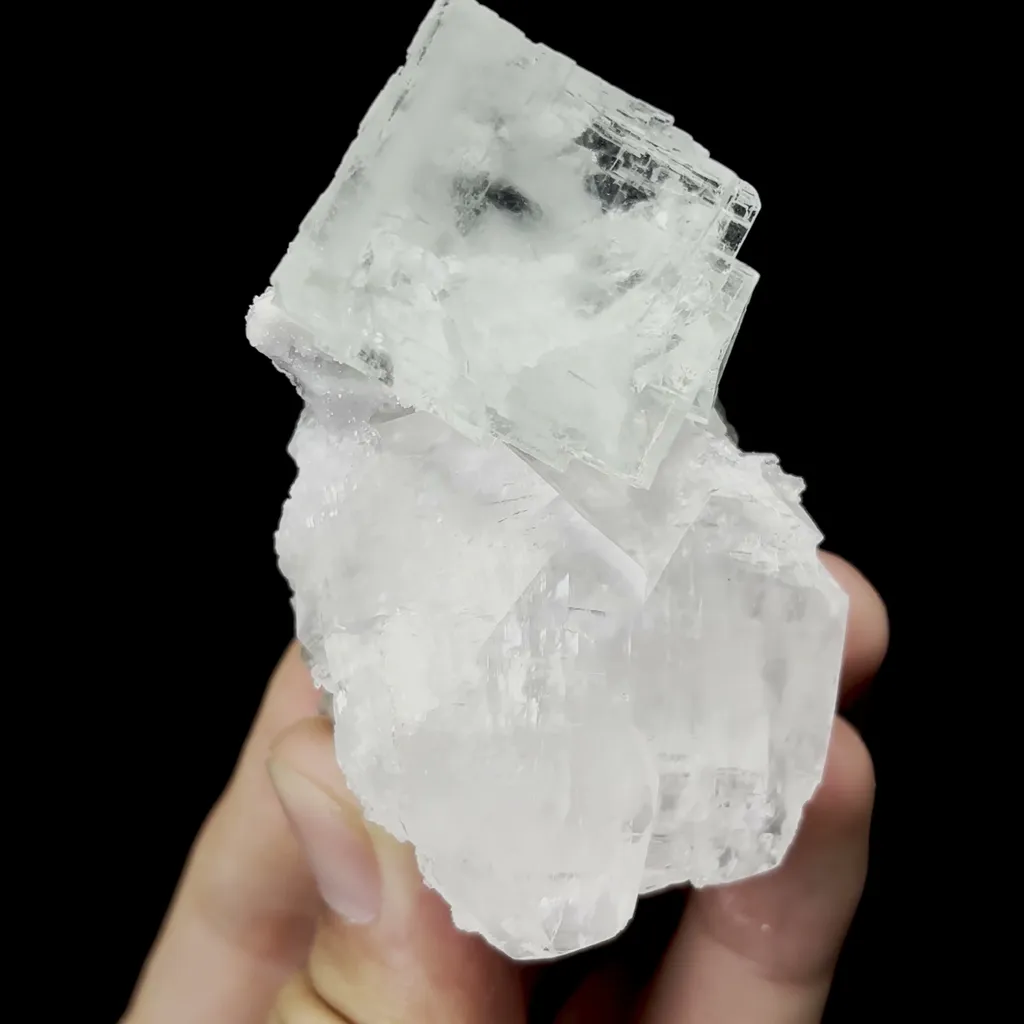 Natural Green Fluorite and Calcite Mineral Specimen,High Quality Specimen,ZHEJIANG,CHINA(39*36*70mm) - image 3