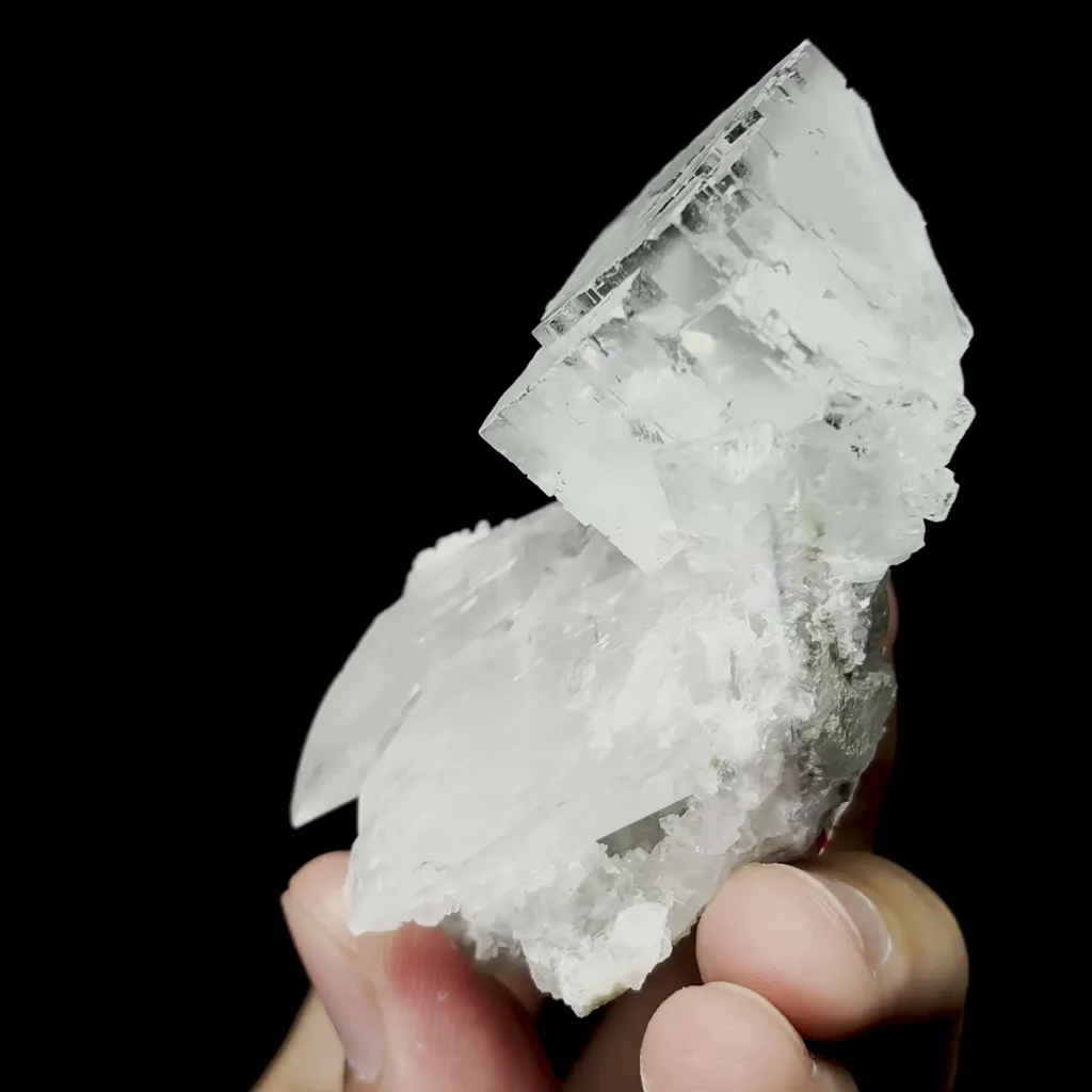 Natural Green Fluorite and Calcite Mineral Specimen,High Quality Specimen,ZHEJIANG,CHINA(39*36*70mm) - image 2