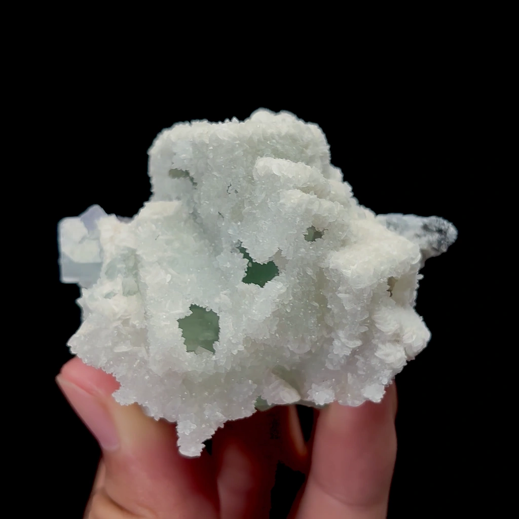 Natural Green Fluorite and Calcite Mineral Specimen,High Quality Specimen,ZHEJIANG,CHINA(64*50*37mm) - image 5