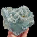 Natural Green Fluorite and Calcite, Mineral Specimen:Xianghualing,Hunan (110*85*50MM) - image 2