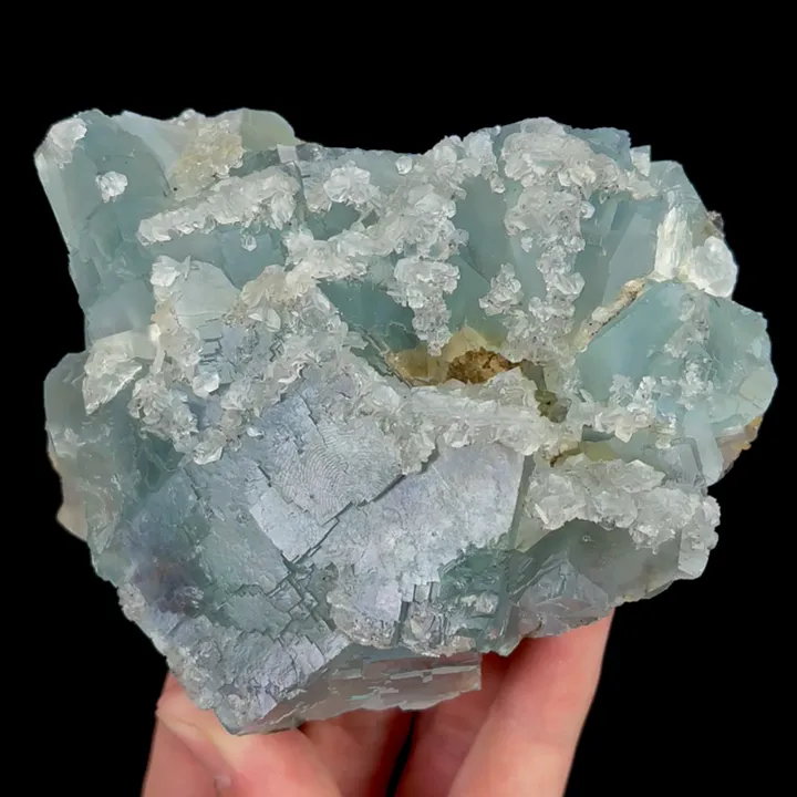 Natural Green Fluorite and Calcite, Mineral Specimen:Xianghualing,Hunan (110*85*50MM) - image 4