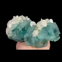 Natural Green Fluorite and Calcite, Mineral Specimen:Xianghualing,Hunan (160*80*60MM) - image 2