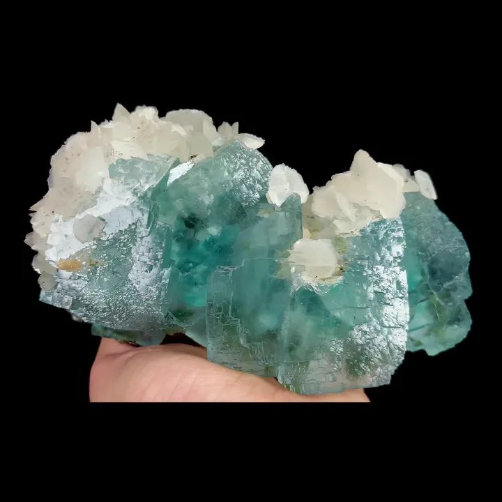 Natural Green Fluorite and Calcite, Mineral Specimen:Xianghualing,Hunan (160*80*60MM) - image 3