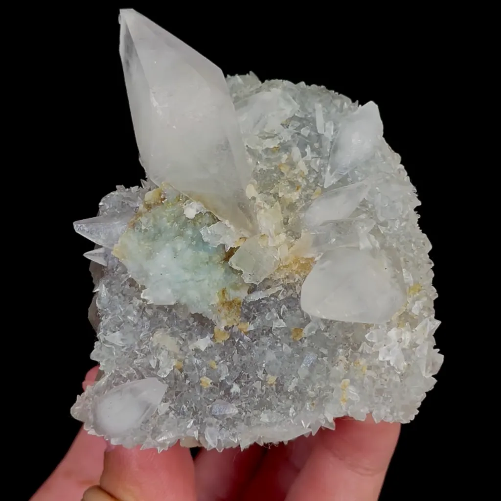 Natural Green Fluorite and Calcite, Mineral Specimen:Xianghualing,Hunan (70*55*75MM) - image 4
