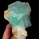 Natural Green Fluorite and Calcite, Mineral Specimen:Yaogangxian,Hunan (70*100*55MM) - image 3