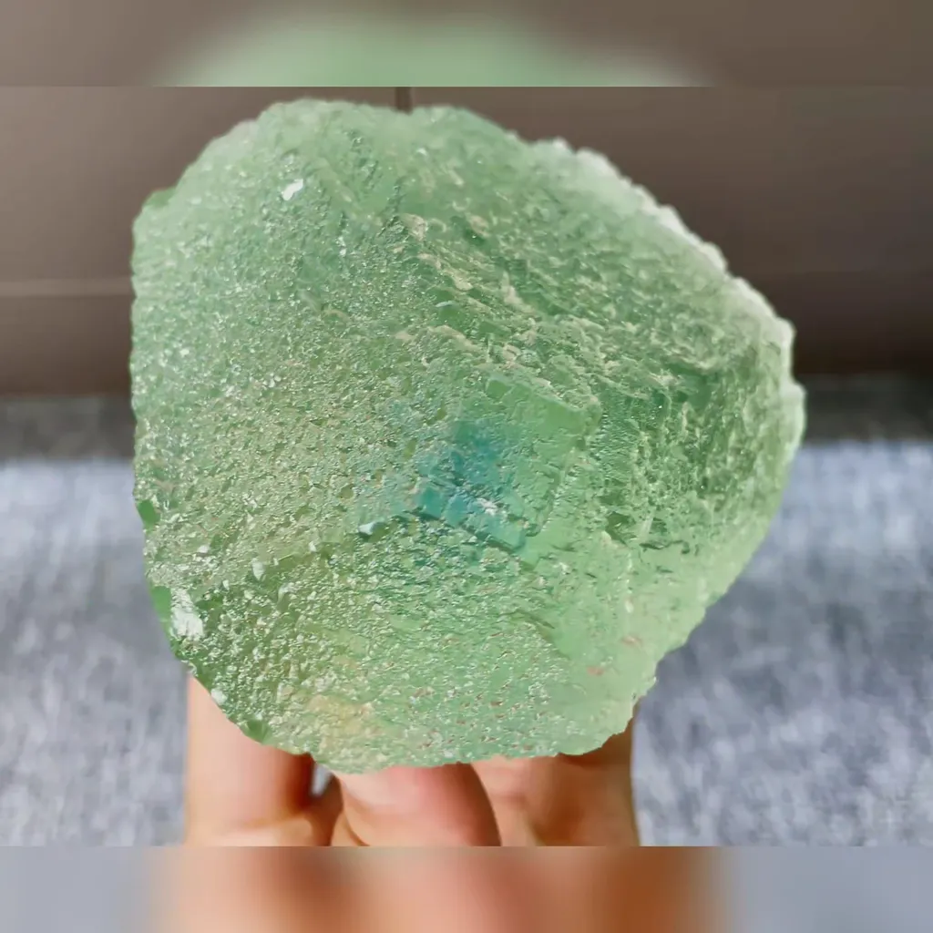 Natural Green Fluorite and Calcite Symbiosis comes  from Fujian,China 115*80*70MM - image 3