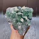 Natural Green Fluorite and Calcite Symbiosis comes from Fujian,China 130*130*55MM - image 1