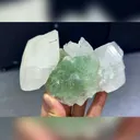 Natural Green Fluorite and Calcite Symbiosis comes from Fujian,China 130*85*50MM - image 1