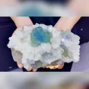 Natural Green Fluorite And Calcite Symbiosis comes from Fujian,China 200*120*90MM - image 1
