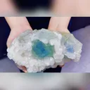 Natural Green Fluorite And Calcite Symbiosis comes from Fujian,China 200*120*90MM - image 2