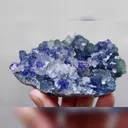 Natural Green Fluorite and Calcite Symbiosis comes from Fujian,China 90*60*30MM - image 7