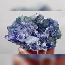 Natural Green Fluorite and Calcite Symbiosis comes from Fujian,China 90*60*30MM - image 3