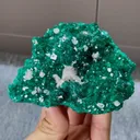 Natural Green Fluorite and Calcite Symbiosis comes from Namibia 95*65*25MM - image 2