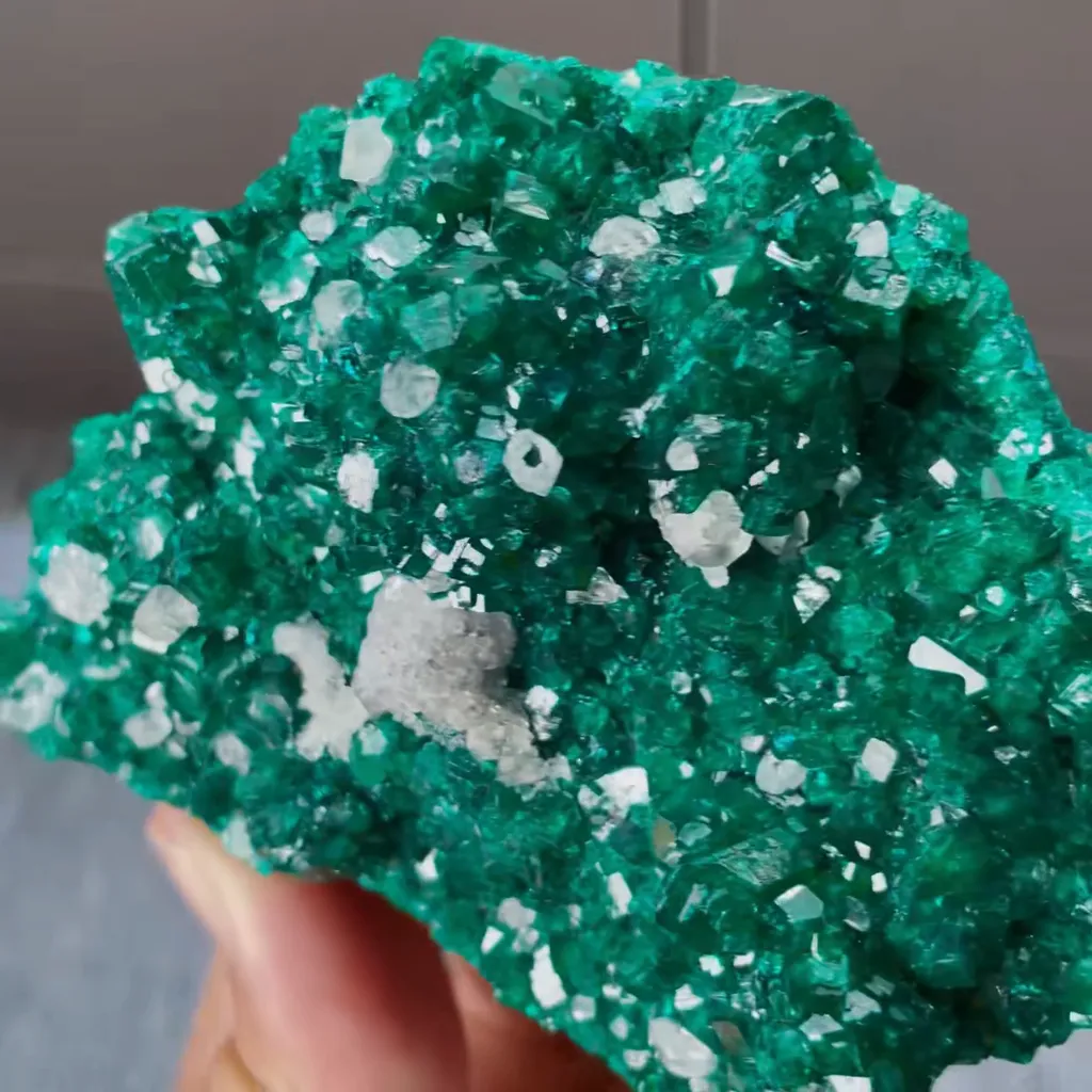 Natural Green Fluorite and Calcite Symbiosis comes from Namibia 95*65*25MM - image 3