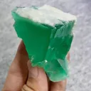 Natural Green Fluorite and Calcite Symbiosis comes from Xianghualing,Hunan 60*55*45MM - image 3