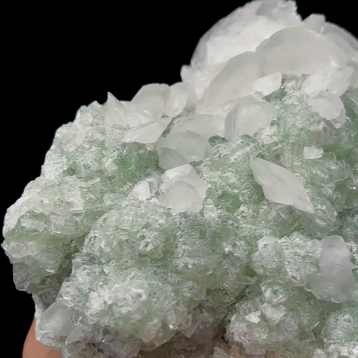 Natural Green Fluorite and Calcite,Ladder Pattern Mineral Specimen:FUJIAN China (180*70*130mm) - image 2