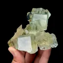 Natural Green Fluorite and Calcite,Ladder Pattern Mineral Specimen:XIANGHUALING (90*115*40mm) - image 2