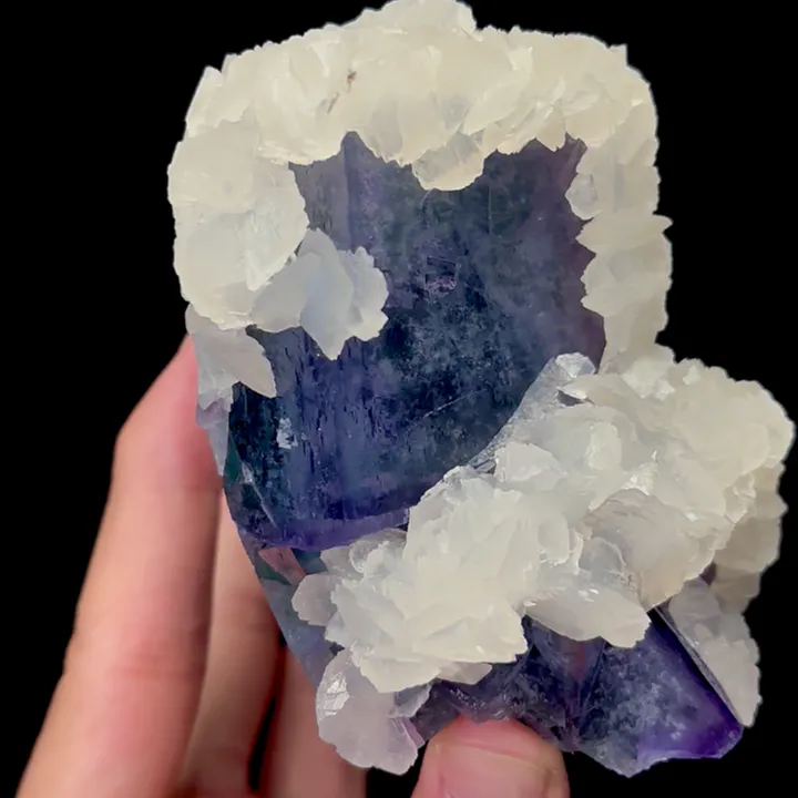 Natural Green  Fluorite and Calcite,Large Particles Mineral Specimen,High Quality Specimen:FUJIAN,China (123*70*104mm) - image 3