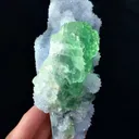 Natural Green Fluorite and Crystal Coexist comes from Xianghualing,Hunan  130*75*45MM - image 4
