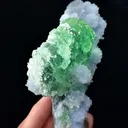 Natural Green Fluorite and Crystal Coexist comes from Xianghualing,Hunan  130*75*45MM - image 3