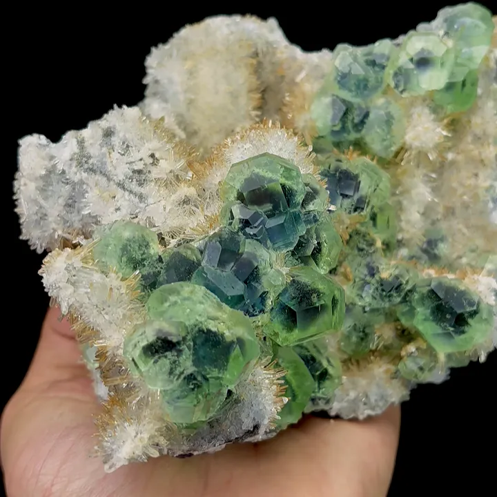 Natural Green Fluorite and Crystal, Mineral Specimen:FUJIAN,China (155*100*120mm) - image 2