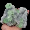 Natural Green Fluorite and Crystal Mineral Specimen,High Quality Specimen,FUJIAN,CHINA(113*98*50mm) - image 2