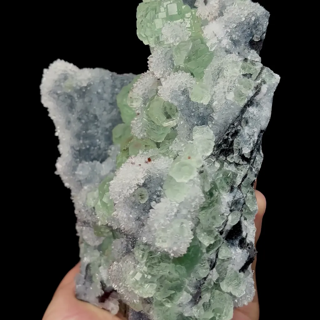 Natural Green Fluorite and Crystal Mineral Specimen,High Quality Specimen,FUJIAN,CHINA(190*105*60mm) - image 2
