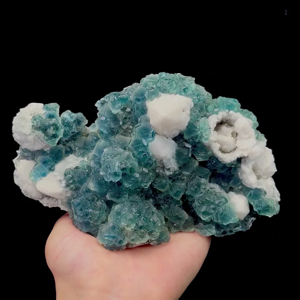 Natural Green Fluorite and Crystal Mineral Specimen,High Quality Specimen,HUANGGANG LIANG,INNER MONGOLIA,CHINA(180*100*80mm) image