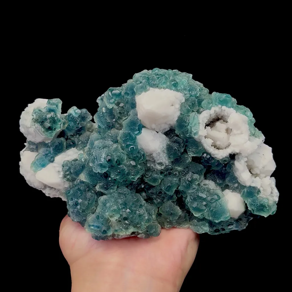 Natural Green Fluorite and Crystal Mineral Specimen,High Quality Specimen,HUANGGANG LIANG,INNER MONGOLIA,CHINA(180*100*80mm) - image 4