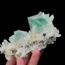 Natural Green Fluorite and Crystal Mineral Specimen,High Quality Specimen,YAO GANG XIAN,HUNAN,CHINA(130*60*56mm) - image 2