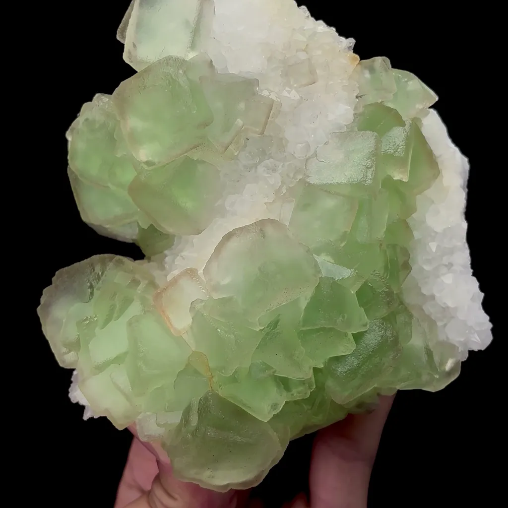 Natural Green Fluorite and Crystal Mineral Specimen,High Quality Specimen,ZHEJIANG,CHINA(124*118*57mm) - image 4
