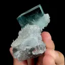 Natural Green Fluorite and Crystal,Cube Mineral Specimen:ZHEJIANG (70*60*50mm) - image 4
